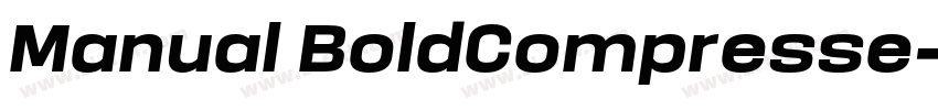 Manual BoldCompresse字体转换